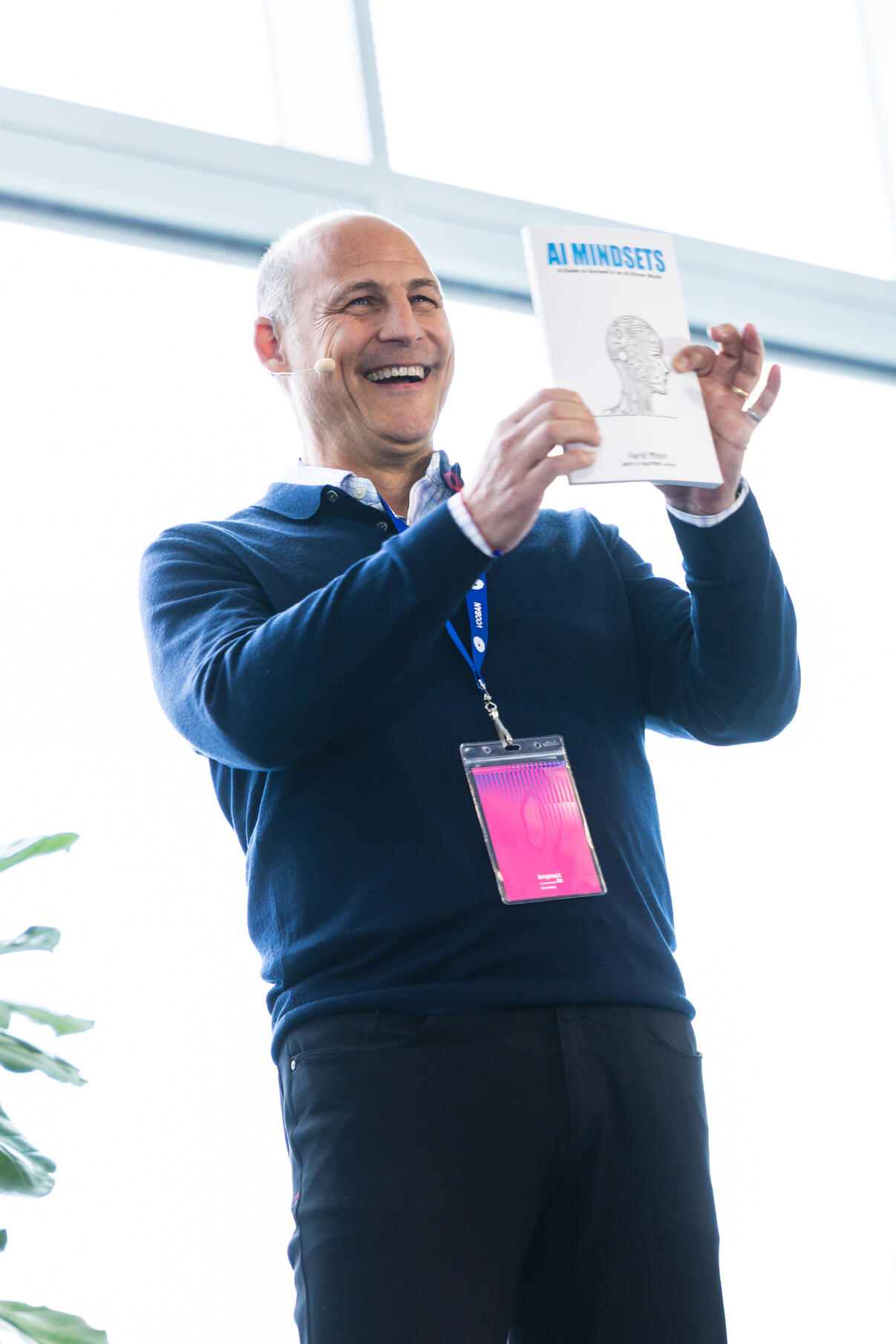 Book launch proud father