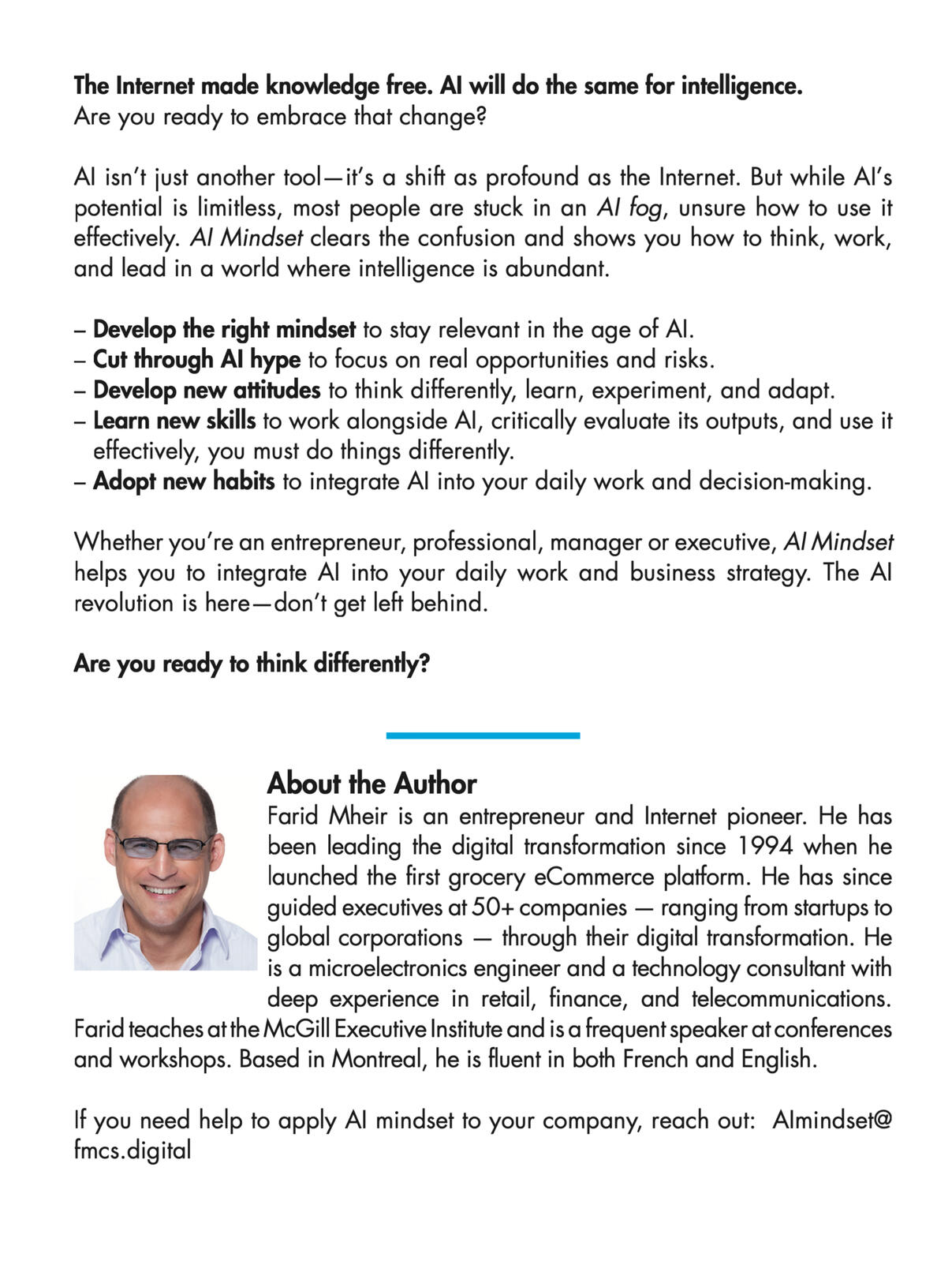 AI mindsets book cover back